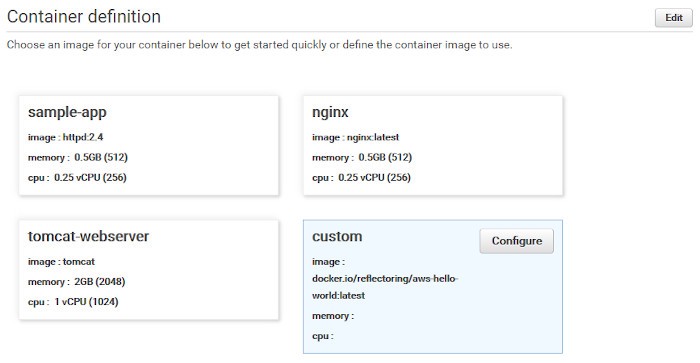 Configuring a Container