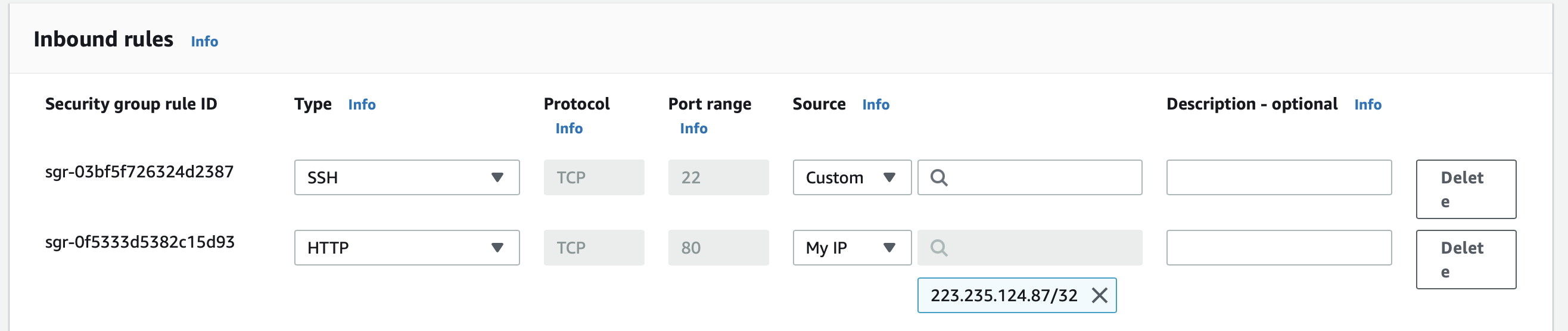 Create EC2 instance