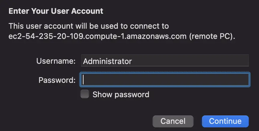 EC2 Windows instance generate password