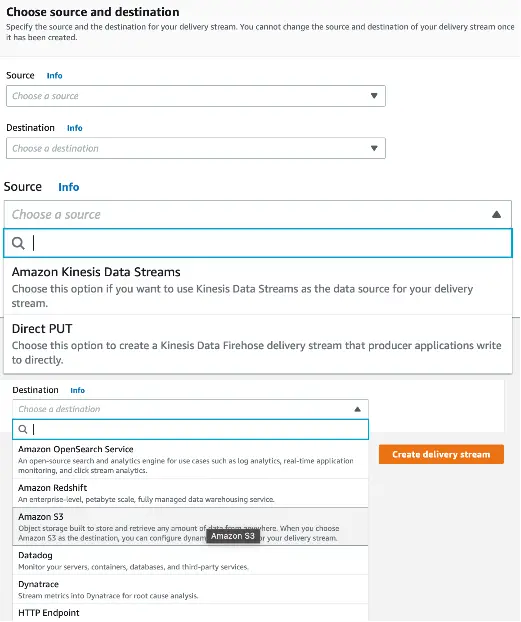 Processar e analisar dados de streaming –  Kinesis –