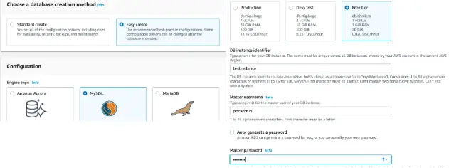 RDS DB Instance Creation