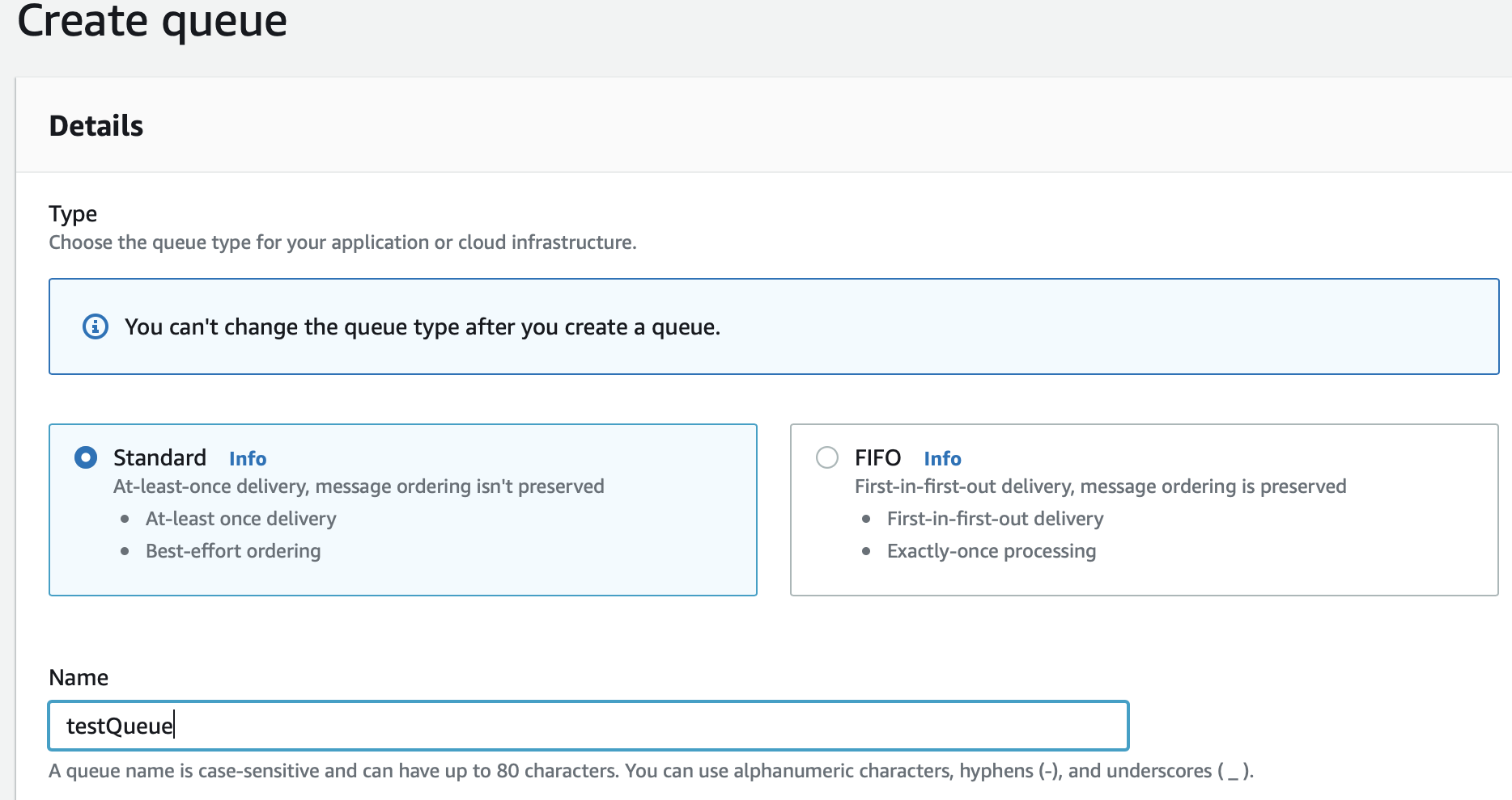 aws sqs queue url