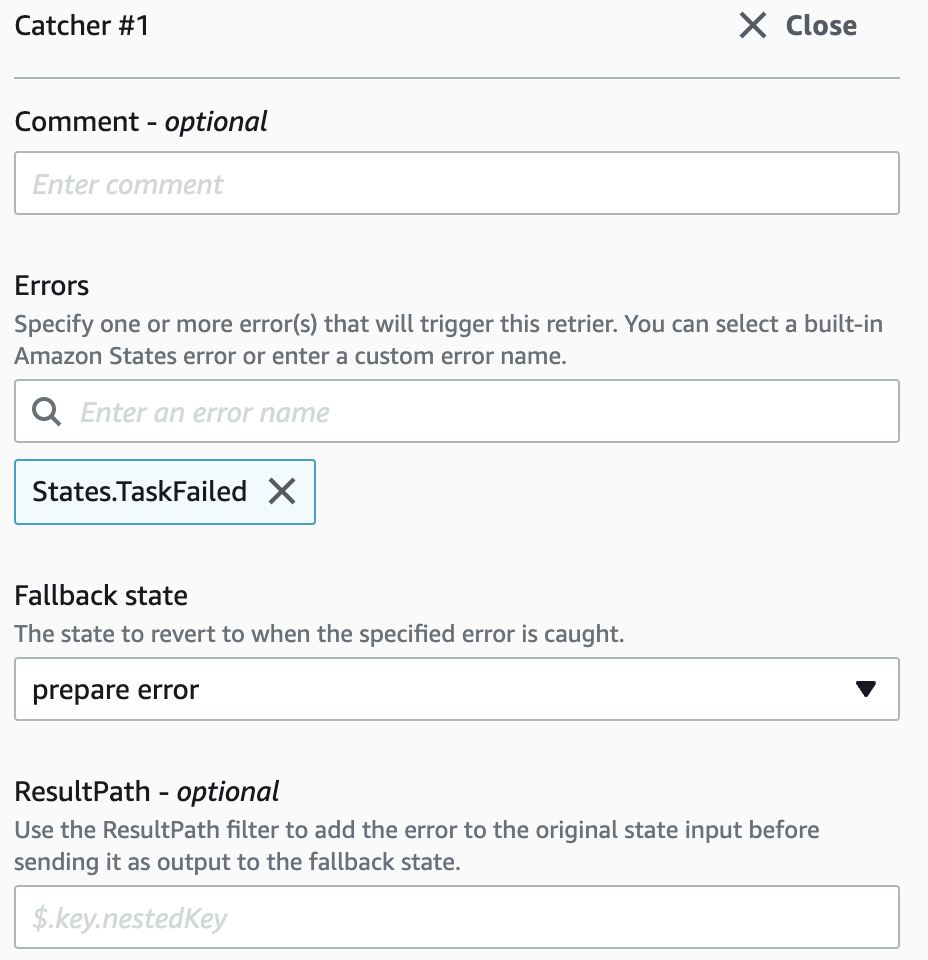 Error handling Retry