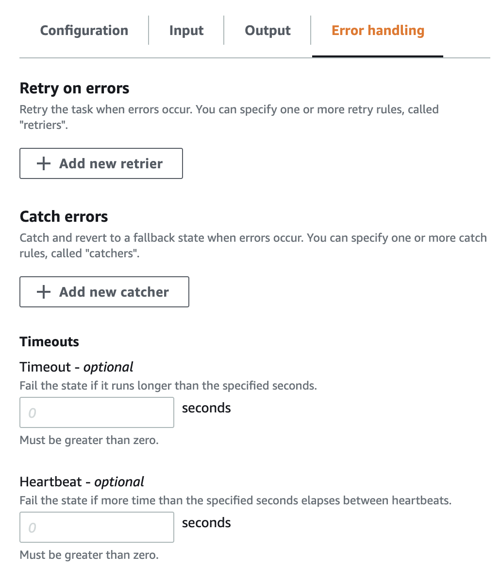 Error handling