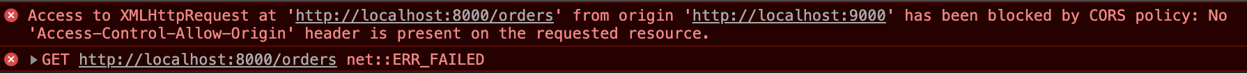 cors failure