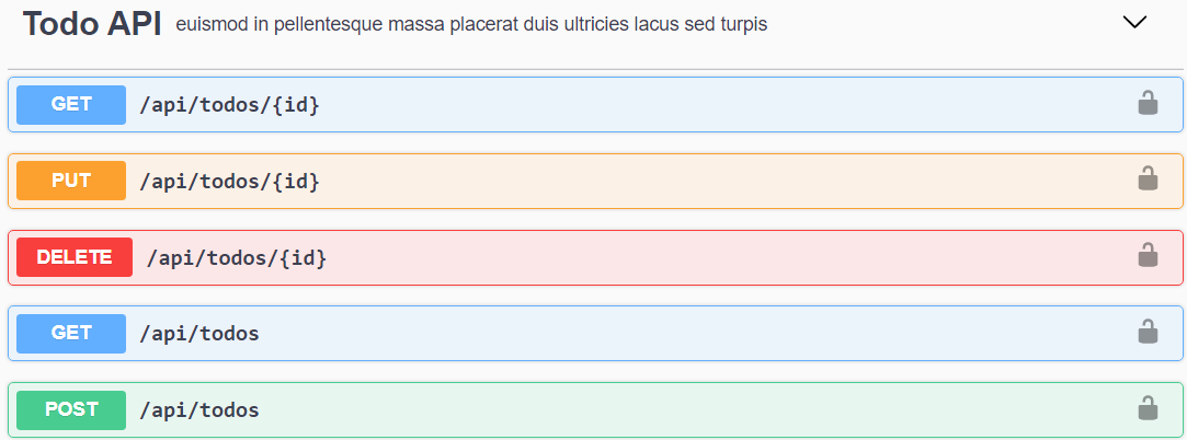 Todo API with lock