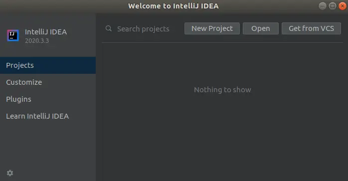 First time starting IntelliJ