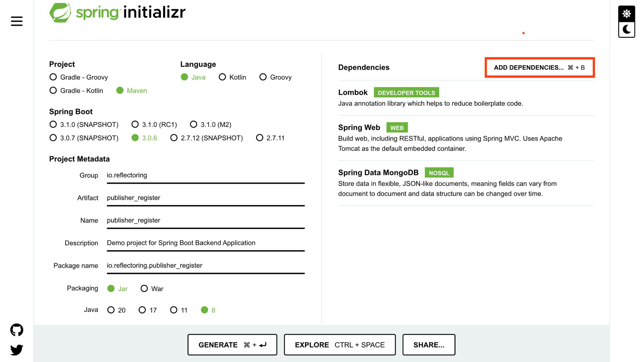 React hot sale spring mvc