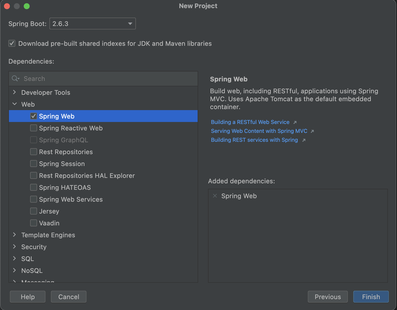 Spring Boot initialization through IDE