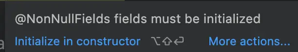 IDE warning for NonNull